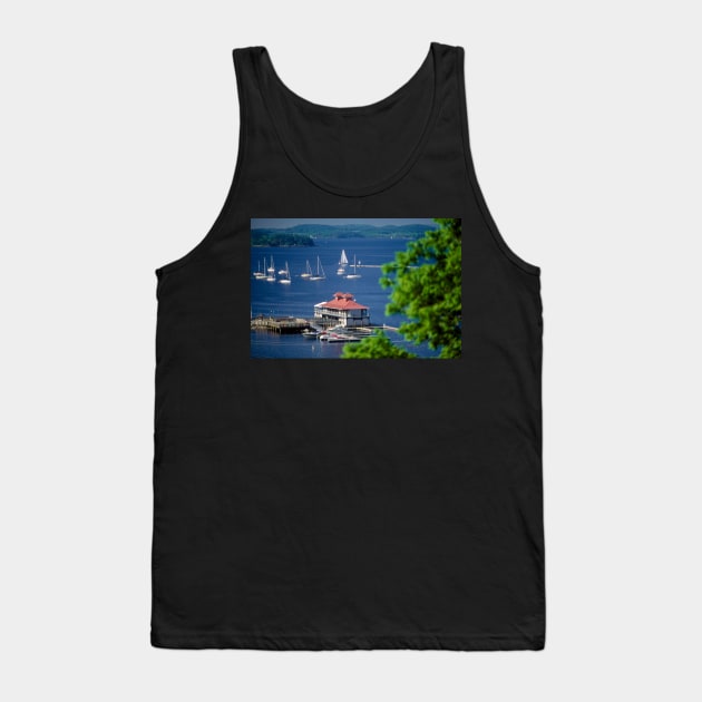 Burlington Vermont and Lake Champlain. Tank Top by robophoto